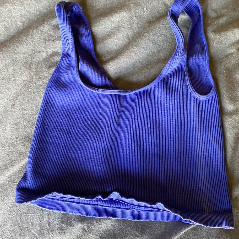 Free People Happiness Runs Square Neck Crop Top